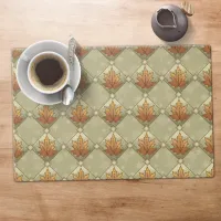 Autumn Leaves with Stars Diamond Pattern Placemat