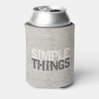 Simple Things Burlap ID184 Can Cooler