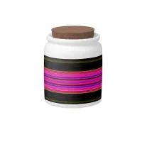 Thin Colorful Stripes - 2 Candy Jar