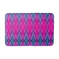 Bath Mat - Pink and Blue Kaleidoscope Pattern