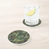 Military Green Camouflage Coaster