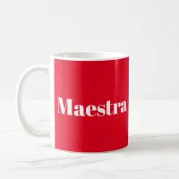 Maestra Conductor Pianist Musician Music Themed Coffee Mug