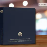 Professional Blue Legal Binder