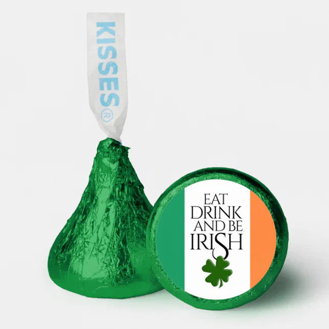 Shamrock Eat Drink and Be Irish Flag Hershey&#174;'s Kisses&#174;