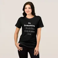 Do Something | Michelle Obama Saying | Vote Harris Tri-Blend Shirt