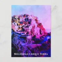 ** Bellissima - Italian Language Cinque Terre Post Postcard