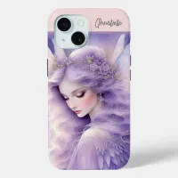 Enchanting Purple Glow Fairy iPhone 15 Case