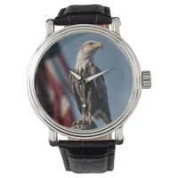 Eagle and American Flag Watch