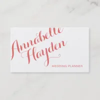 Simple Handwritten Script Calligraphy Business Card