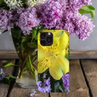 Floral Lilies & Lilacs Yellow Purple Flower Garden Case-Mate iPhone Case