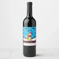 Oh for Fox Sake, 2020, Funny New Year Toast Wine Label