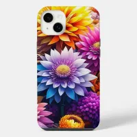 Colorful Watercolor Flowers   iPhone 14 Plus Case