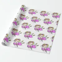 Purple Fairy Flying Gift Wrap