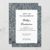 Faux Sparkle Graduation Party Invitation