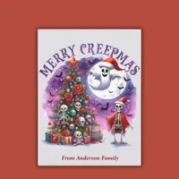 Merry Creepmas Hallowmas Chrismas Halloween Postcard