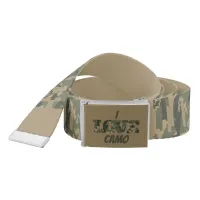 I Love Camouflage Green Brown | Belt