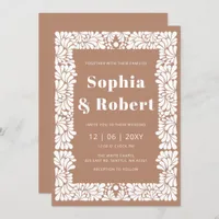 Mexican Barro Talavera Wedding Invitation