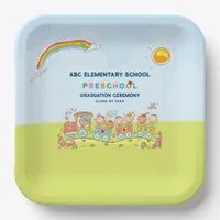 Preschool Elementary School Graduation Ceremony Paper Plates