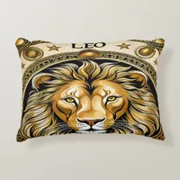 Leo sign of the zodiac accent pillow