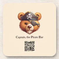 Captain Bear Beverage Coaster