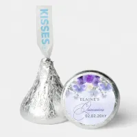 Rustic Floral Purple Lilac Butterflies Quinceanera Hershey&#174;'s Kisses&#174;