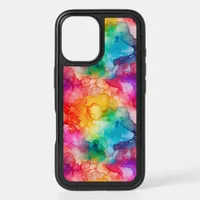 Abstract Alcohol Ink Style Rainbow iPhone 16 Case