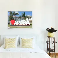 I love Aruba - One happy Island Faux Canvas Print