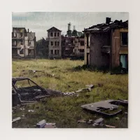 Abandoned | Urban Post Apocalyptic Buildings Jigsaw Puzzle