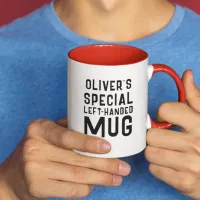 Funny Left-Handed Novelty With A Name Mug