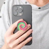 Bright Cute Colorful Hippie Groovy Tie Dye Fun PopSocket