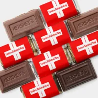 Swiss National Day in Four Languages Swiss Flag Hershey's Miniatures