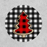 Buffalo Plaid, Red Gingham Christmas Trees     Patch