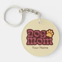 Dog Mom Logo Keychain