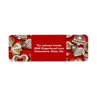 Christmas Gingerbread Cookies Address Label