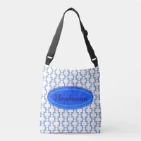 Tote Bag (ao) - Blue Nameplate and Initial