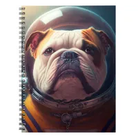 Adorable Bulldog Astronaut Notebook