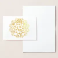 Ganesha Gold Foil Card