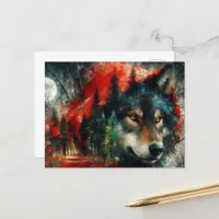 Little Red is the Wolf Postcard