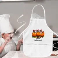 Kittens on Pumpkins for Halloween Kids' Apron