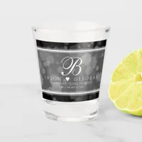 Elegant 4th Linen Wedding Anniversary Shot Glass