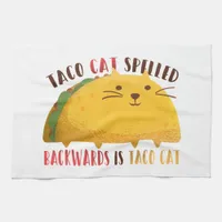 Taco Cat Palindrome Kitchen Towel