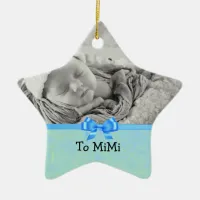 Keepsake Ornament for Baby Boy to Mimi