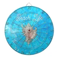 Conch Shell "Beach Life"  Dart Board