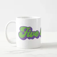 Five by Five in the Awesome Eighties Coffee Mug