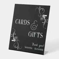 Cards & Gifts Gothic Whimsigoth Wedding  Pedestal Sign