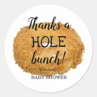 Donut Baby Shower Thank You Classic Round Sticker