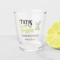 Tatas & Tequila Modern Bridal Shower Fiesta Party Shot Glass