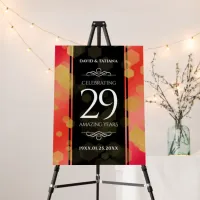 Elegant 29th Garnet Wedding Anniversary Foam Board