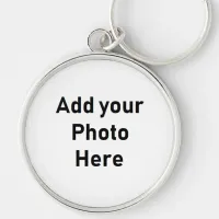 Customize this Large Round Photo Keychain