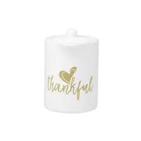 thankful heart thanksgiving teapot